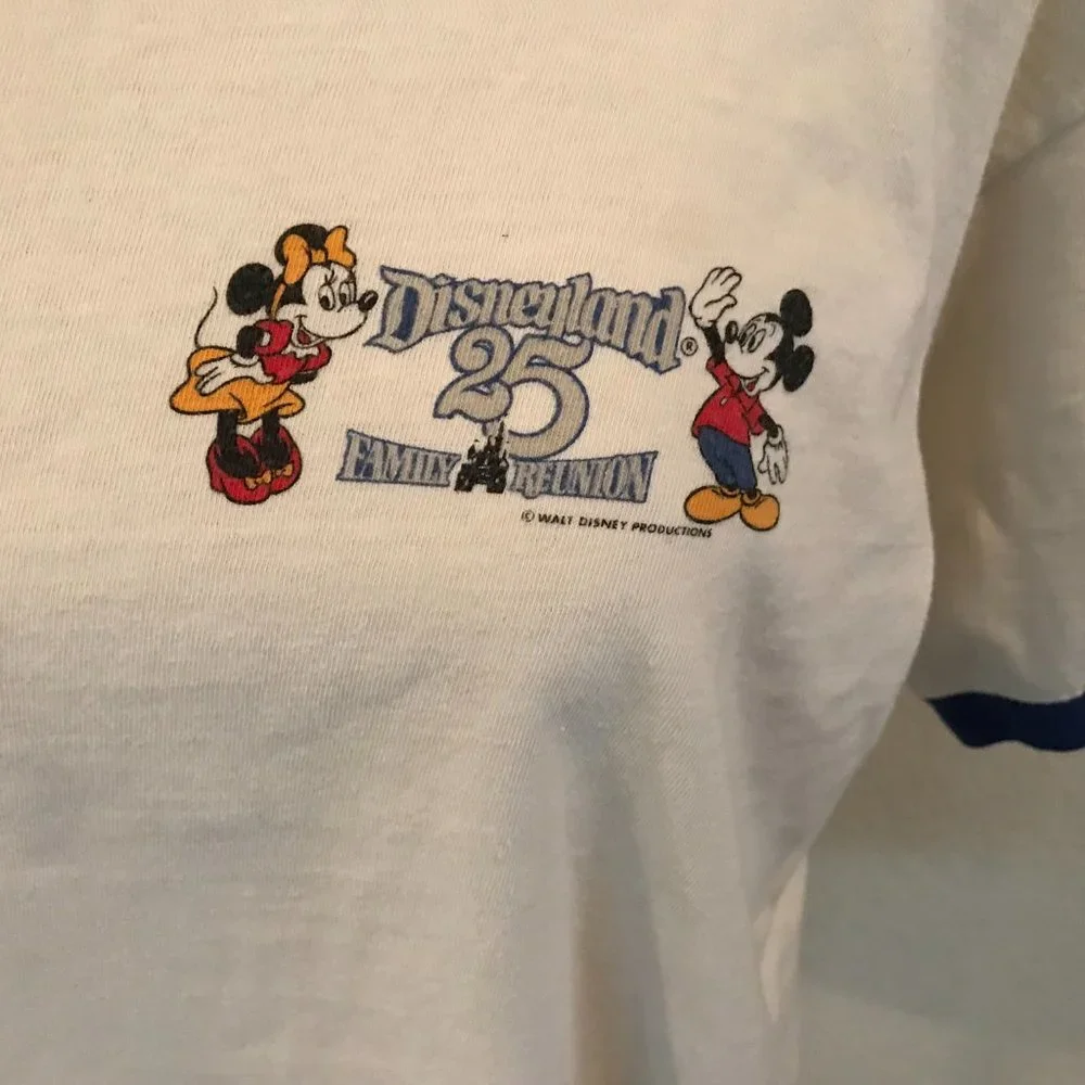 1980 DISNEYLAND Rare 25th Anniversary T Shirt Vintage - Picture 7 of 13